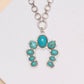 Western Squash Blossom Pendant  Necklace