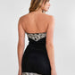 LAREDO Embroidered Suede Mini Dress: Black / 3 SMALL 2 MEDIUM 1 LARGE