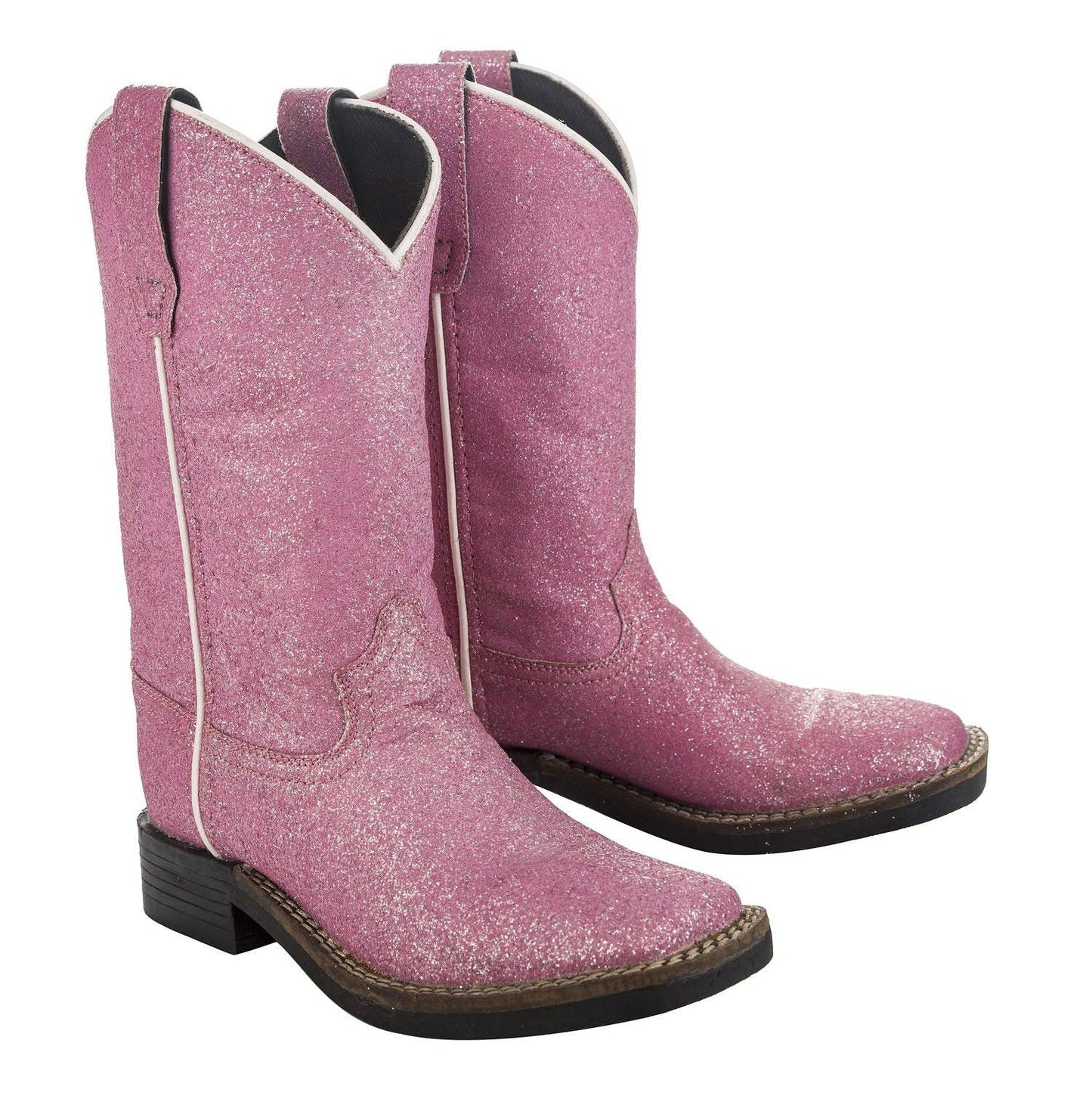 TuffRider Children's Pink Glitter Western Boot.