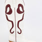 RUBY BOW SWIRLING PATTERNED WESTERN BOOTS: WHITE/ LIGHT BLUE / B12