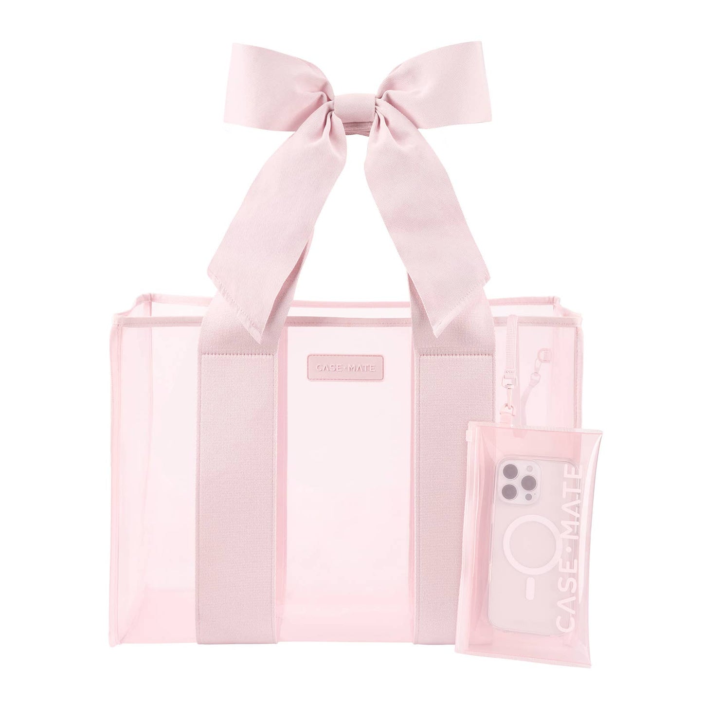 Special Edition Bow Beach Tote With Phone Pouch