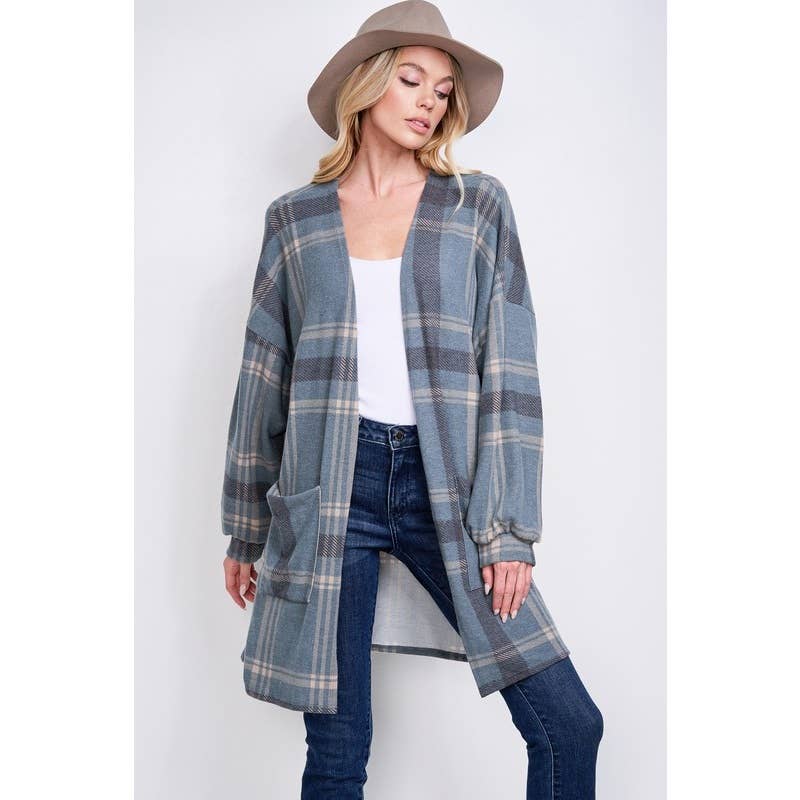 Plaid Loose fit cardigan