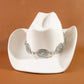 Turquoise Stud Concho Belt Western Cowboy Hat