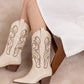 Amaya white Chai Classic Western Boot