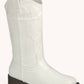 COWBOY-01 SEMI-SQUARE-TOE MID-CALF COWBOY BOOTS