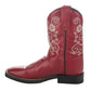 TuffRider Children's Fire Red Floral Western Boot: Red