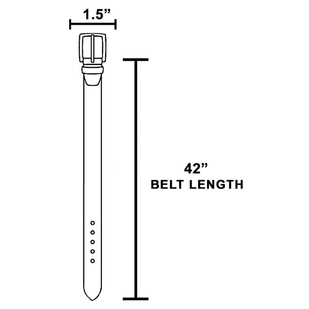 Oval Concho Buckle Western Belt