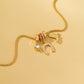 Western Rhinestone Horseshoe Charm Necklace