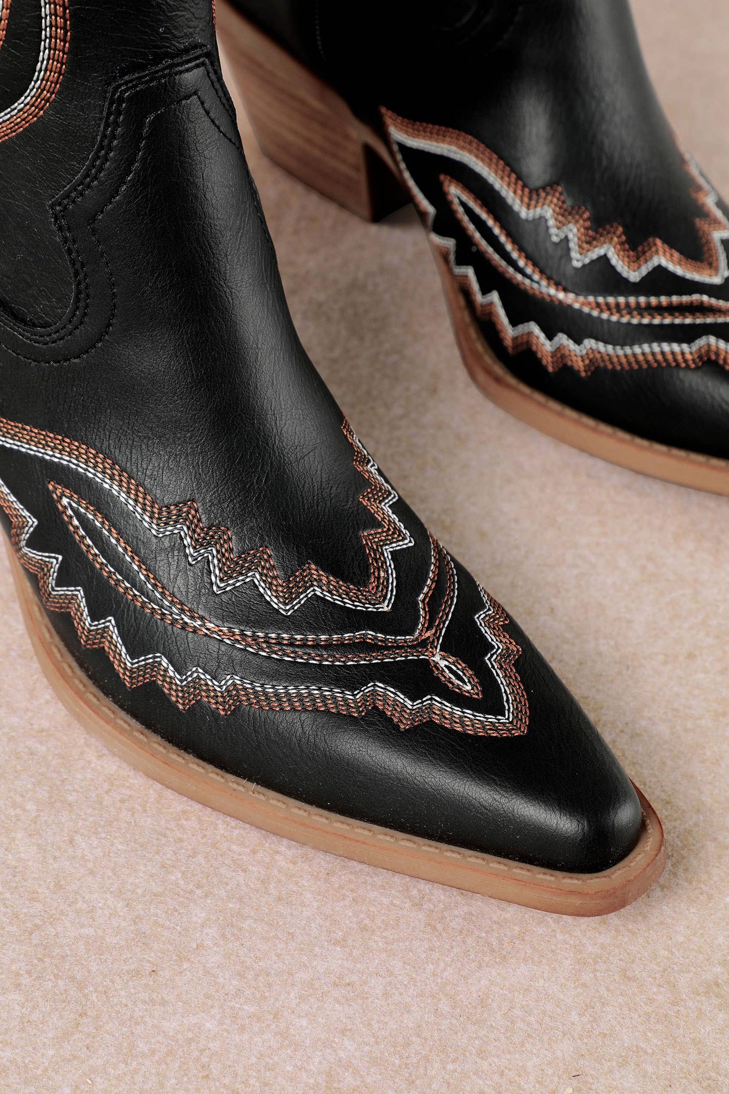 TESS: Dark Brown Cowgirl Boot