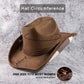 Cow Print Suede Cowboy Hat