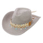 Blue Starfish Straw Coastal Cowgirl Hat: TAN / ONE SIZE