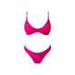 Wavy Muse Bikini Set: FUSCHIA