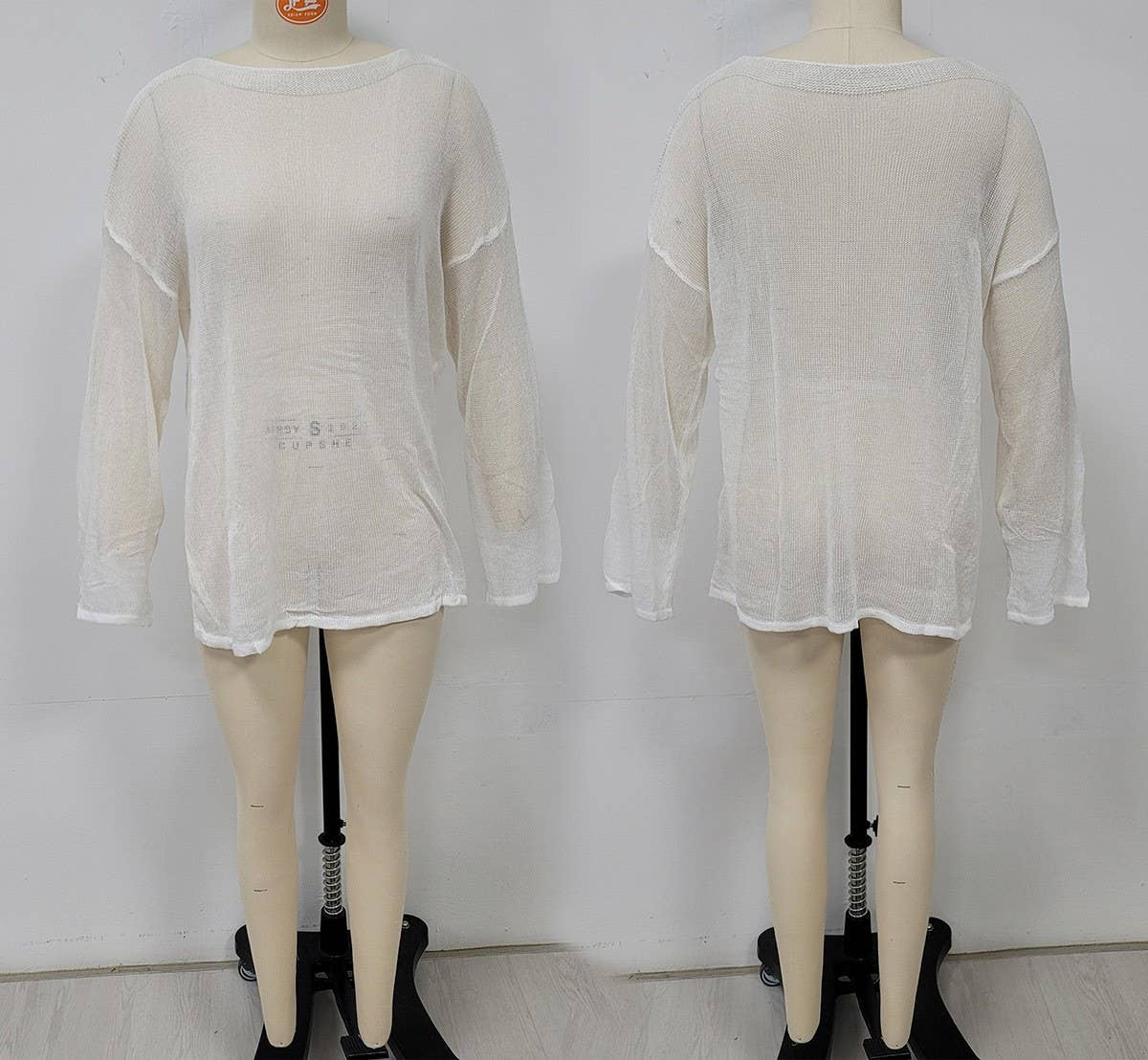 Beach Side Slit Off-Shoulder Cover Up Top: One Size