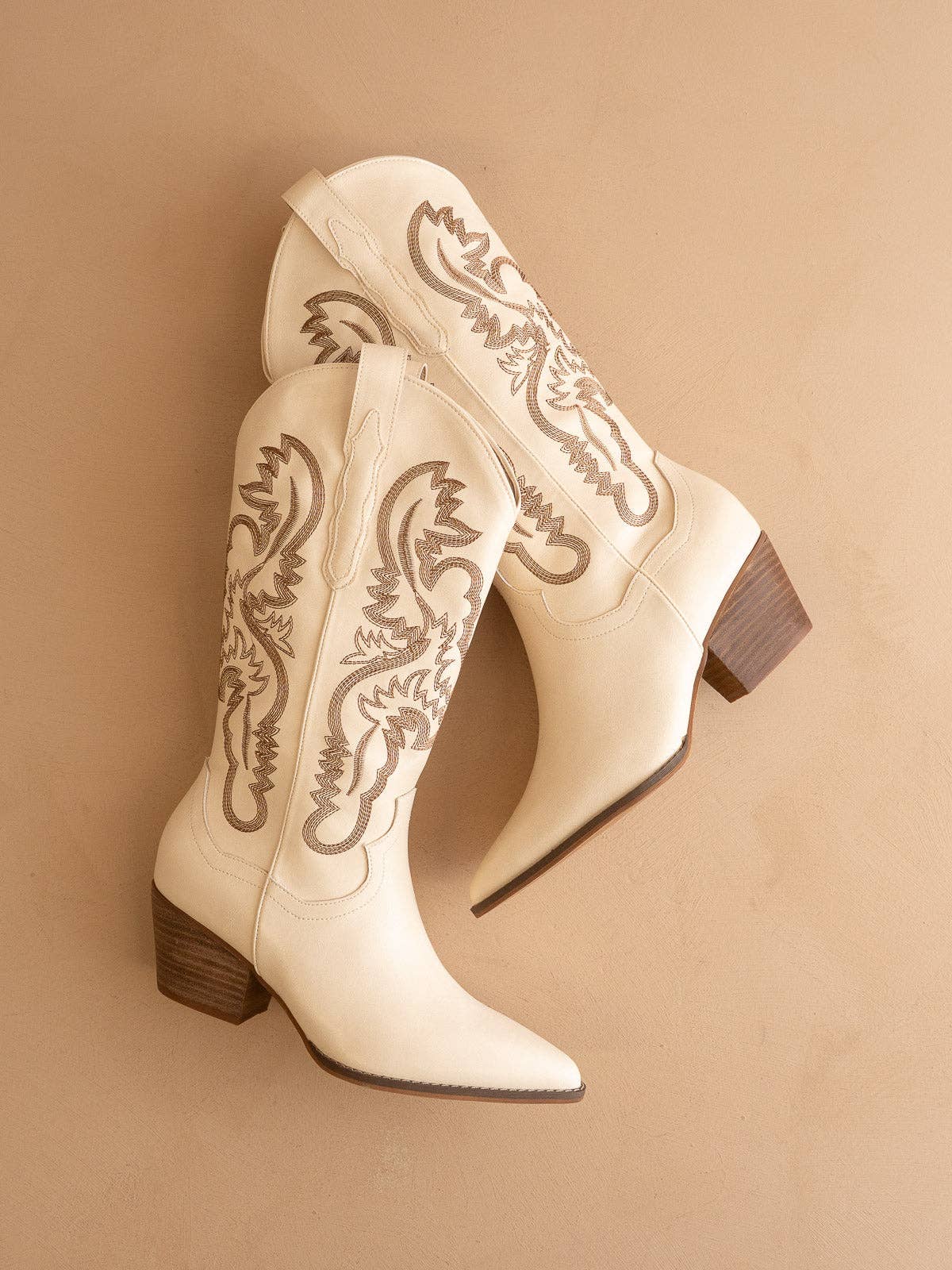 Amaya white Chai Classic Western Boot