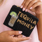 Tequila Money Seed Bead Coin Purse: BLACK