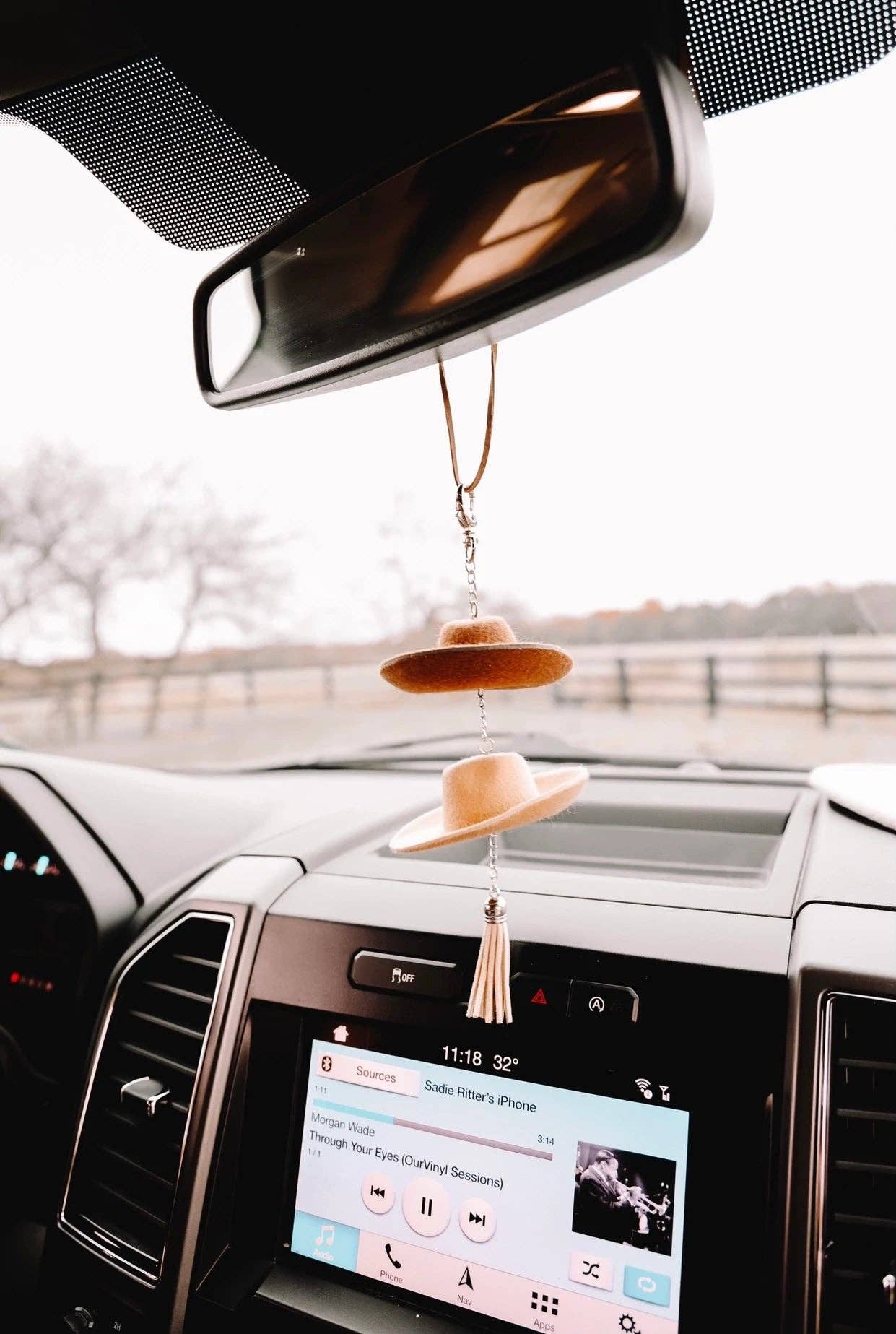 Cowboy Hat Rearview Mirror Charm