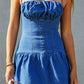 Stretch Denim Corset Mini Dress