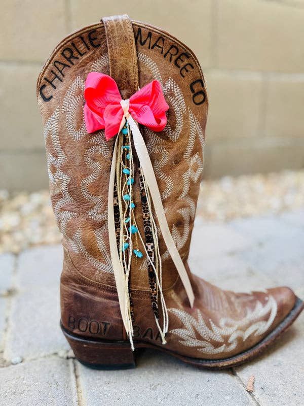 BOOT BOW CHARMS: LONG SATIN BOWS