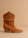 The Kit | Caramel Slouchy Western Bootie: CARAMEL