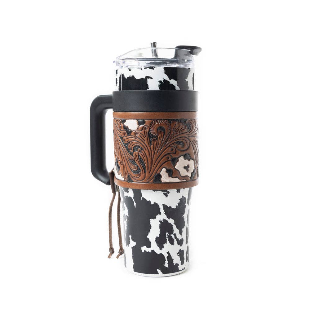 Wyoming Tumbler In Black and White: WITH TOOLING
