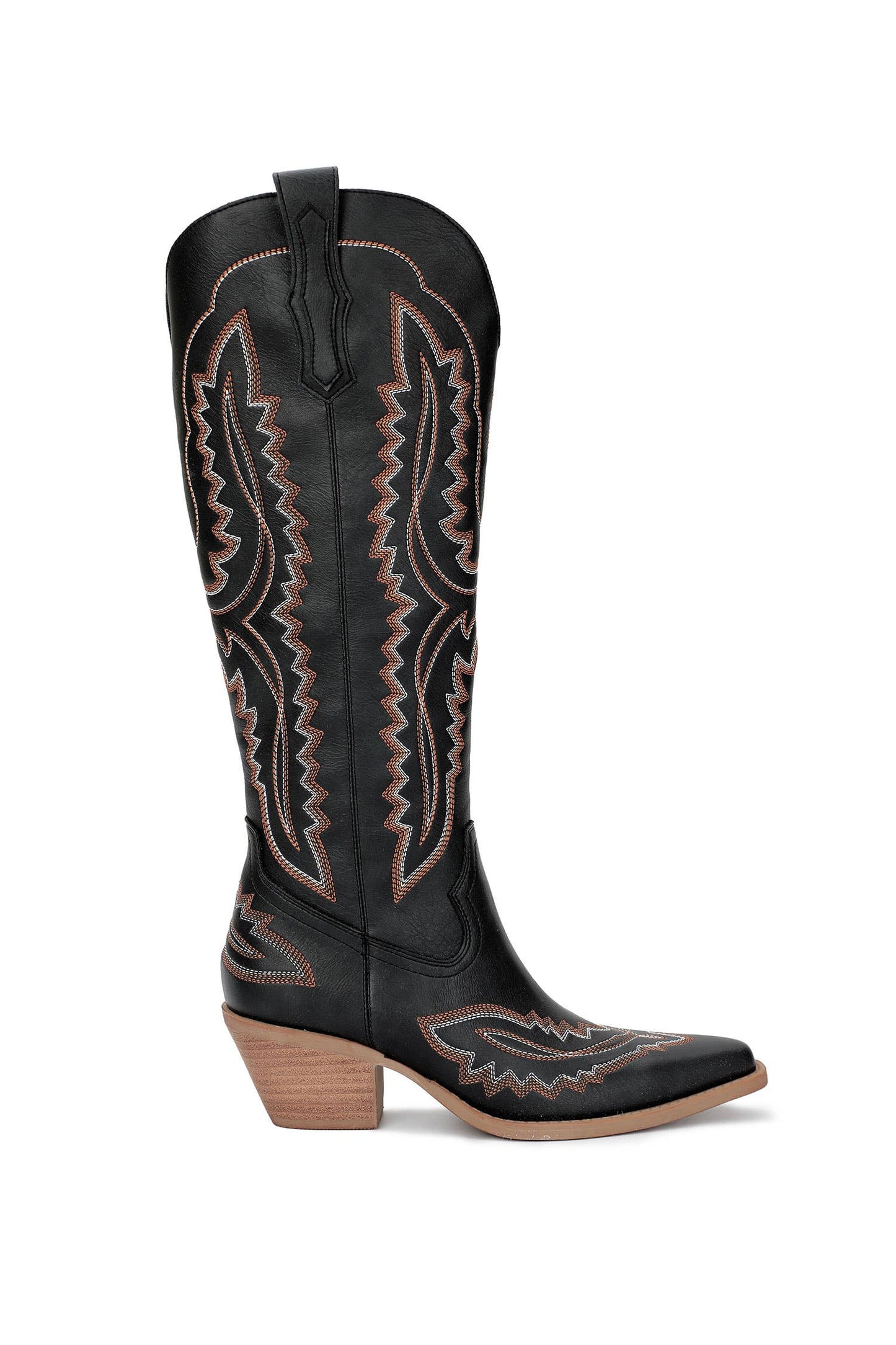TESS: Dark Brown Cowgirl Boot