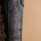 The Ainsley Black | Embroidered Cowboy Western Boot: Black