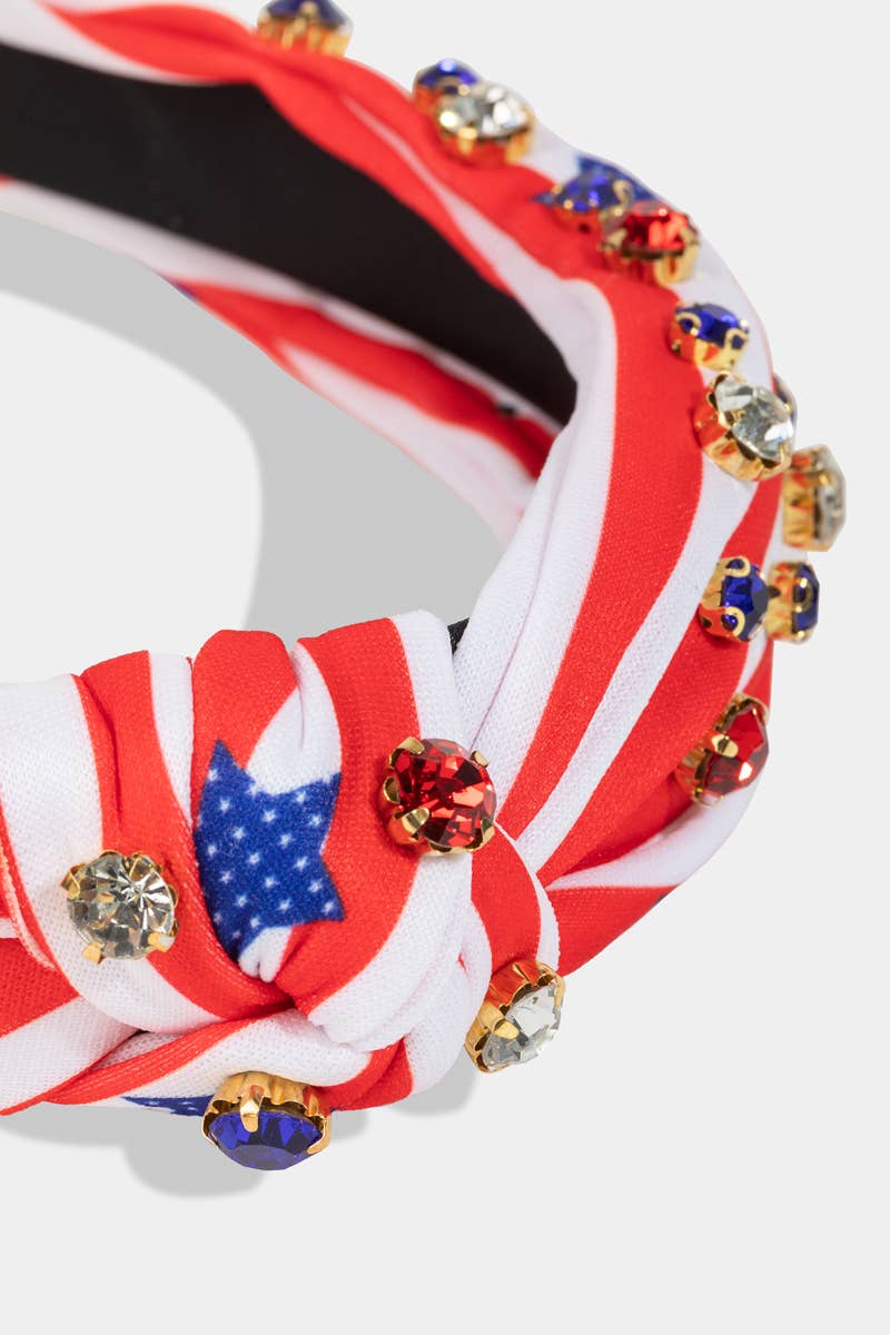 Usa Stars And Stripes Headband: MULTI