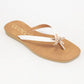 MISTY GOLDEN STARFISH DECOR THONG STRAP SANDAL