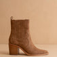 The Addison | Brown Perfectly Paneled Western Boot: BROWN