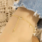 Dainty Stars Station Silver Anklet