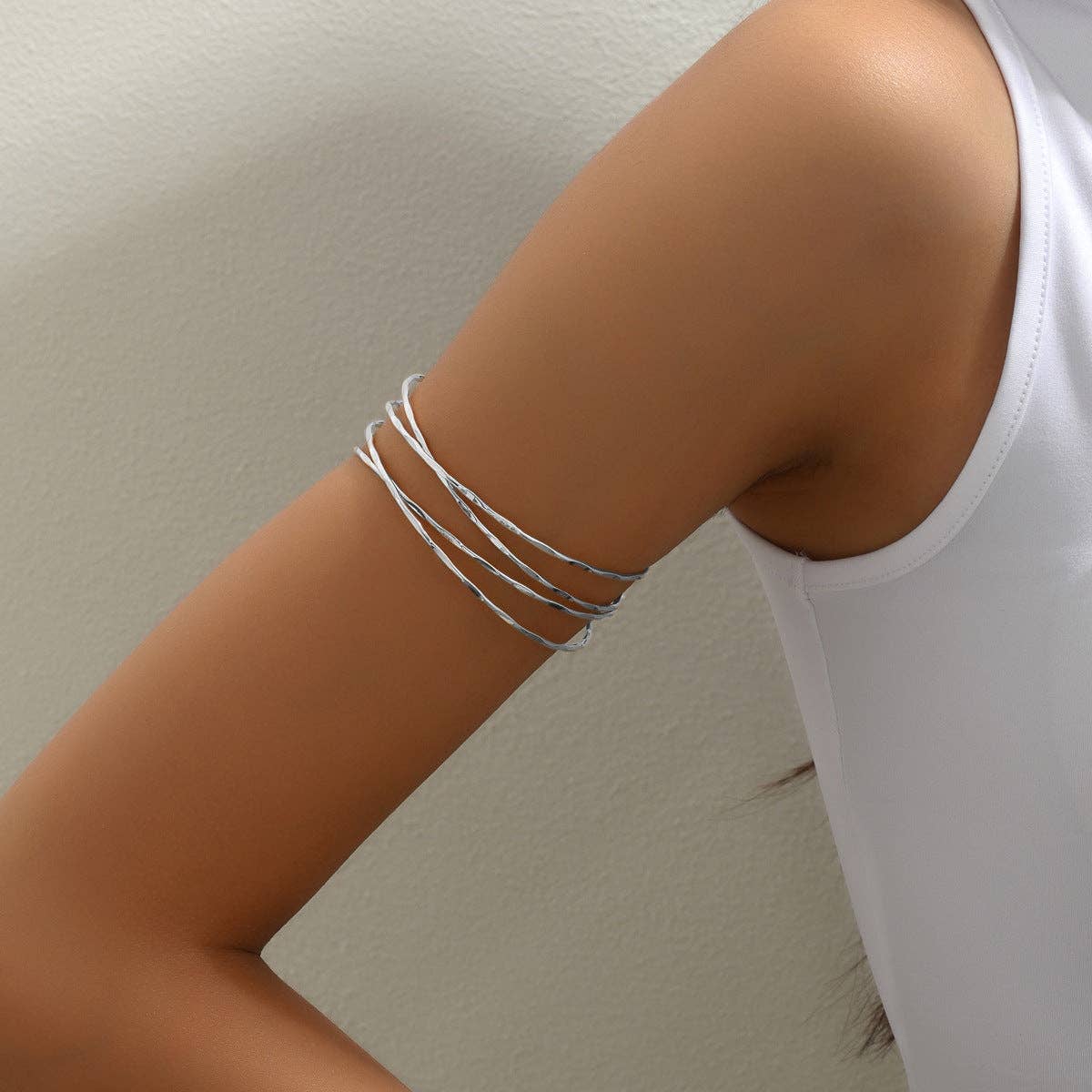 Multi-Layered Cross Simple Arm Cuff DPJAC16